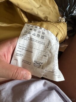 Závěsy 1 pár SANELA IKEA béžovo žluté - 7