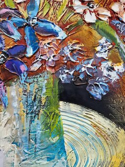 SHAUL KOSMAN - originálna olejomaľba, moderný expresionizmus - 7