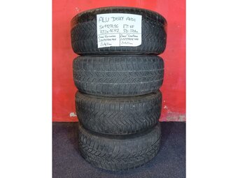ALU disky AUDI 5x112 R16 7,5Jx16H2 ET 45 se zimními pneu 205 - 7