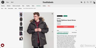 Zánovní zimní parka Fjallraven Sarek Winter Jacket M Khaki - 7