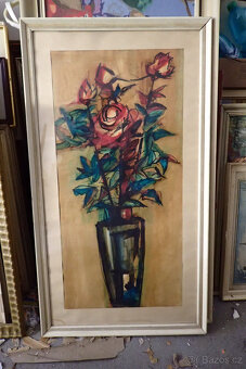 Kytice - Kubismus - akvarel  - 7