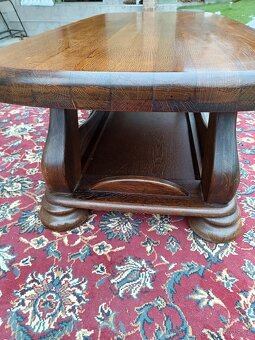 XXL Rustikální kožená sedací souprava 3 - 2 - 1, stolek - 7