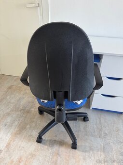 Dětský psací stůl, bílá barva - 7