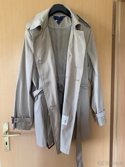 Tommy Hilfiger dámský béžový trenchcoat XL-XXL - 7