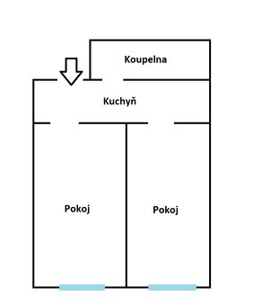 Pronájem 2+1, 55m2 (Liberec - centrum, ul. Tatranská) - 7