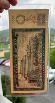 Vzácna 5000 Kčs 1945 do obloučku - 7