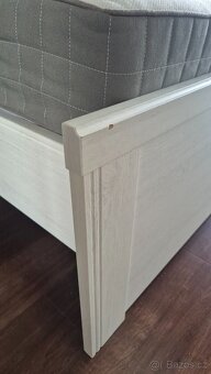 Postel IKEA 160x200 + rošty + matrace zdarma - 7