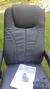 Relaxační polohovatelné masážní křeslo s vyhříváním - 7