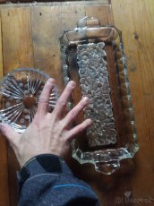 Broušené sklo - vázy, mísy, tácy - 7