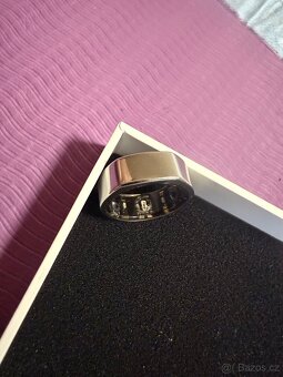 Oura Ring 3. generace – stříbrný, styl Heritage - 7