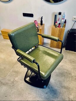 Kadeřnické křeslo Gabbiano Luft zelené - 7