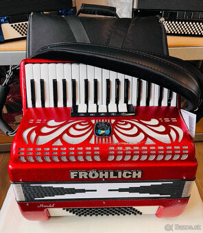 Predám akordeón Weltmeister-Fröhlich Handel 72 basový - nový - 7