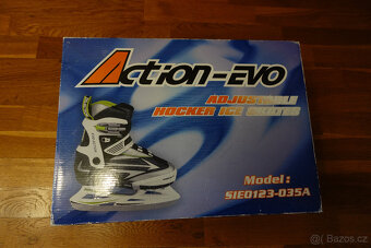 Prodám krásné brusle Action-EVO Zeleno-bílo-černé - 7