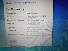 2-jádro ACER (2 x 2,16Ghz),6gb DDR3, SSD 128gb,,Win10 - 7