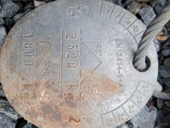 Vázací ocelová lana - dvojhák - mám 2 kusy - 7