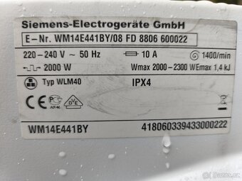 ND pračka Siemens - 7