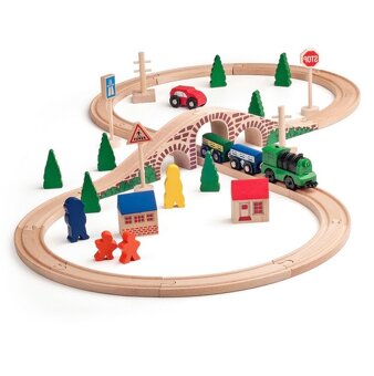 Dřevěná vláčkodráha “osmička”, zn. Woody - 7