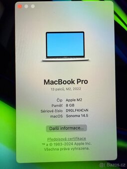 MacBook Pro 13” M2 2022 256GB Space Grey - 7