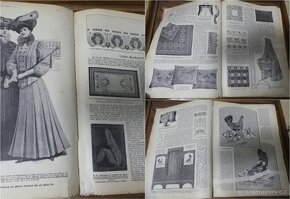 Wiener mode, starožitný módní časopis, svázaný ročník 1903 - 7