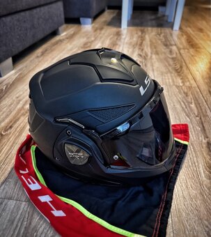 Překlopná helma LS2 Advant X - černá matná vel. XL - 7