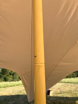 Napínací party stan 20x10m krémový - 7