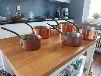 KVALITNÍ MĚDĚNÉ HRNCE TOURNUS FRANCIE 70. LÉTA - 7