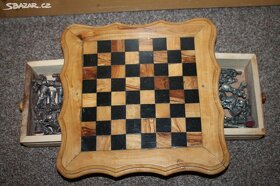 Šachy s cínovými figurkami - doprava v ceně - 7