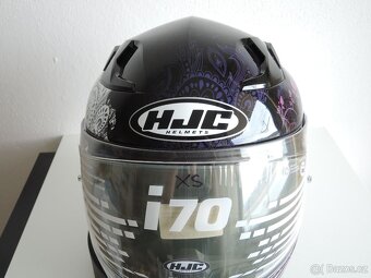 Helma na motocykl, skútr HJC s clonou, v.XS - 7