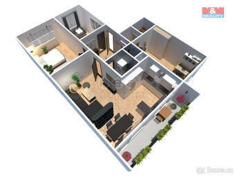 Prodej bytu 4+1, 83 m², DV, Litvínov, ul. Luční - 7