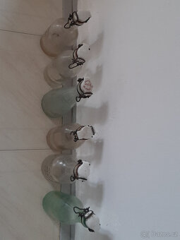 Lahve (sklenice) s patentním uzávěrem (retro až na jednu) - 7