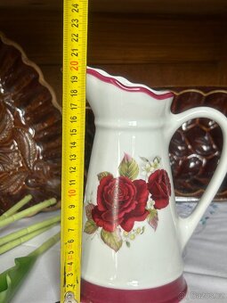 Porcelánový ručně malovaný džbánek Francie - 7