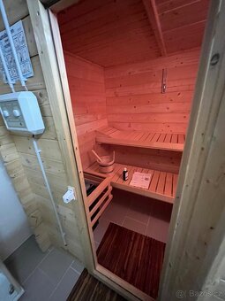 Finská sauna masiv 205x176 cm - 7