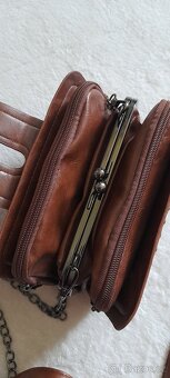 Malá hnědá kabelka crossbody - NOVÁ - 7