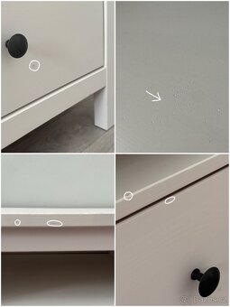 TV stolek IKEA Hemnes bílé mořidlo - 7