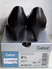 Luxusní kožené kvalitni botky GABOR VEL. 4 ½ 4,5 37 ½ 37,5 - 7