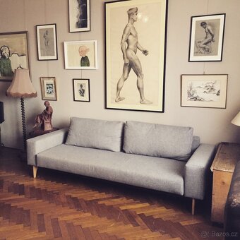 Luxusní dánská rozkládací pohovka - 7