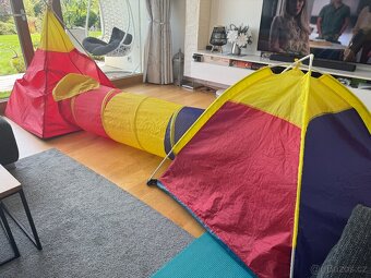 Dětský stan s tunelem - 7