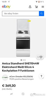 Elektrický sporák Amica ( NOVÝ) - 7