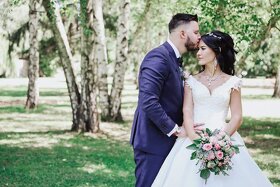 Predám krásne svadobné šaty - 7