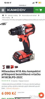Milwaukee M18 priklepova nová vrtačka na prodej - 7