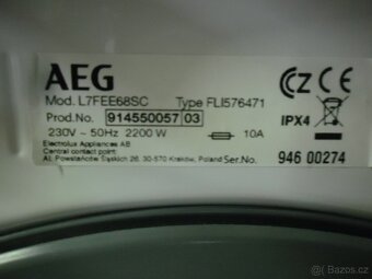 Prodáme pračku AEG na 8 kg prádla, C class (A+++) - 7