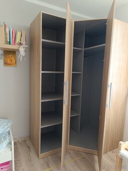 Dvoudílná rohová skříň - Sonoma - 7