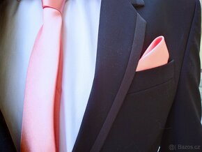 Tmavomodrý elegantní oblek - 7