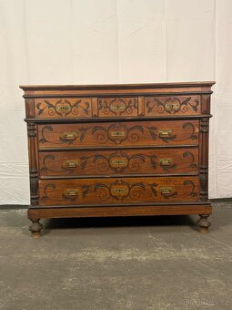 Starožitná dubová komoda (133020) - 7