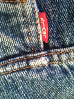 RIFLOVÁ BUNDA LEVI'S KOŽÍŠEK XL - 7