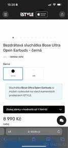 Bezdrátová sluchátka Bose Ultra Open Earbuds - černá - 7