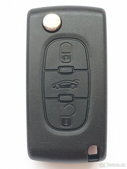 Klíč Peugeot Citroen 433MHz ID46.  Citroen C2 C3 C4 C5 C6. - 7