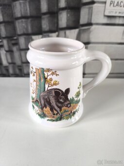 Keramický pivní korbel - divočák - 7