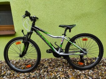 Značkové dětské kolo ROCK MACHINE 24" (stříbrná/zelená) - 7