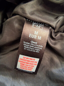 Pánská zimní lyžařská bunda F&F šedá černá vel.L - 7